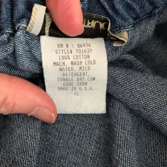 NU Construction USA Patchwork Embroidered Pull On Denim Skirt XL Cottage Core - Picture 9 of 9